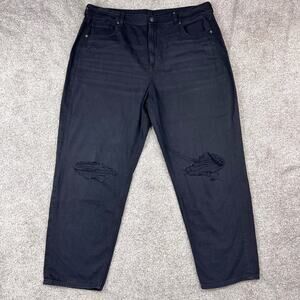 American Eagle Mom Straight Jean Black distressed size 20 Regular